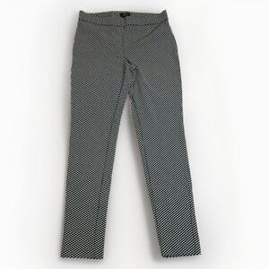Theory sz L stretch leggings black and white check pattern EUC